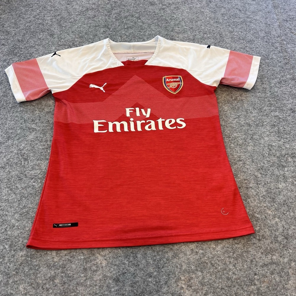 Arsenal London 2017/2018 Home Football Shirt Soccer Jersey Puma Men's Sz S Clean